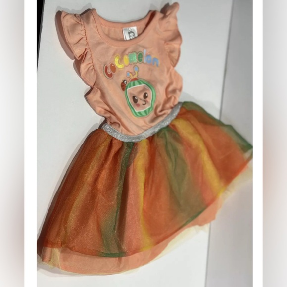 CoComelon Infant Baby Girls Tulle Dress 18 Months - Picture 3 of 3